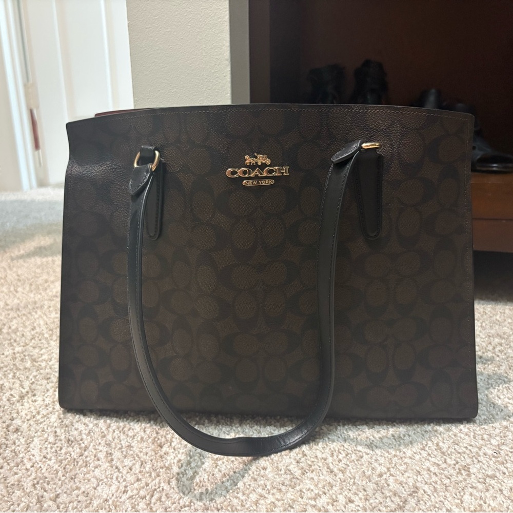 Coach Black and Brown Tote Bag